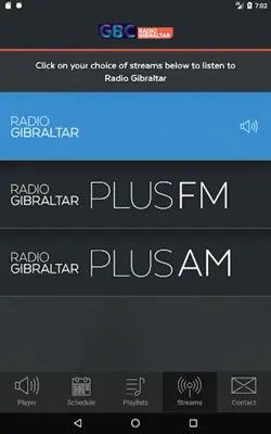 Radio Gibraltar android App screenshot 1